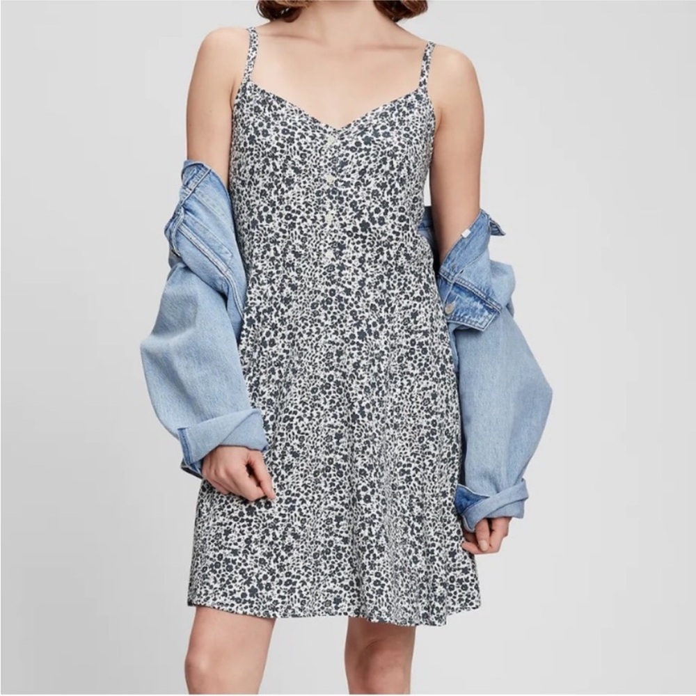 GAP Blue and White Floral Mini Dress NWOT